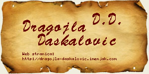 Dragojla Daskalović vizit kartica